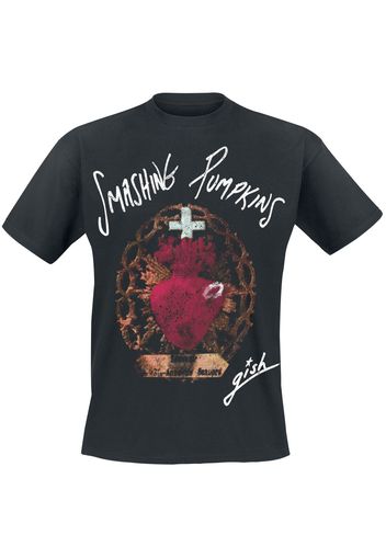 Smashing Pumpkins - Gish Gilded Heart Crest - T-Shirt - Uomo - nero