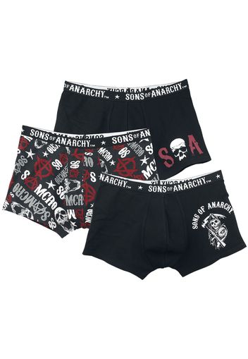 Sons Of Anarchy - SOA - Set di boxer - Uomo - multicolore