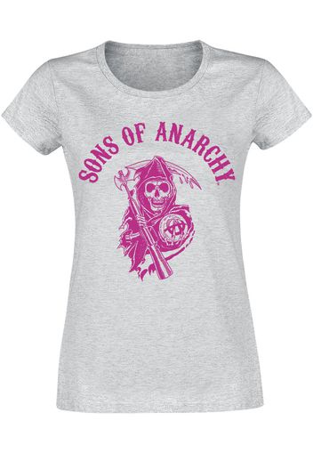 Sons Of Anarchy - Pink - T-Shirt - Donna - grigio