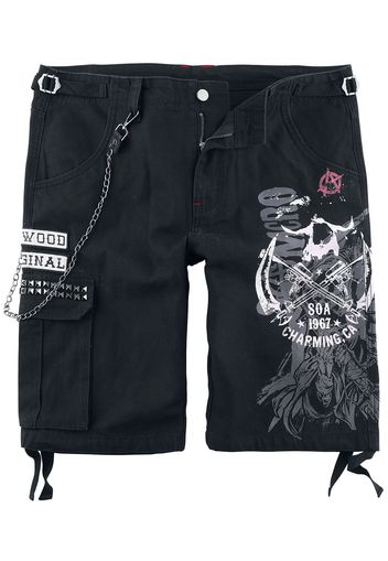 Sons Of Anarchy - Samcro - Pantaloni modello cargo - Uomo - nero