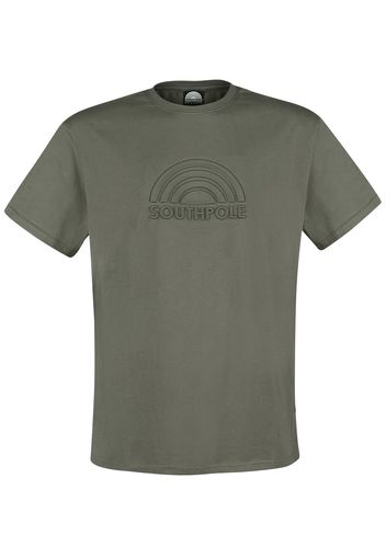 Southpole - 3D Logo Tee - T-Shirt - Uomo - verde oliva