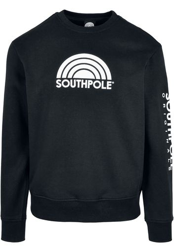 Southpole - Southpole Halfmoon Crew - Felpa - Uomo - nero