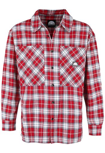 Southpole - Checked Woven Shirt - Maniche lunghe - Uomo - rosso