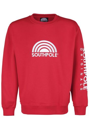 Southpole - 3D Crewneck - Felpa - Uomo - rosso