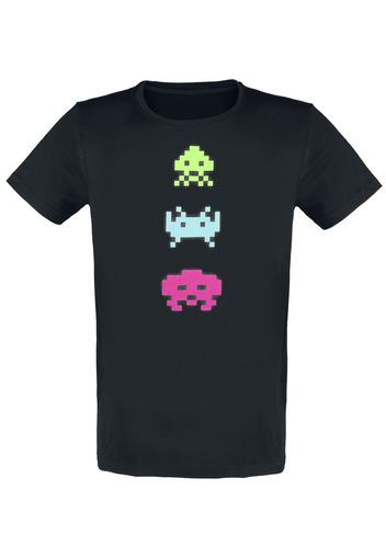 Space Invaders - Space Monsters - T-Shirt - Uomo - nero