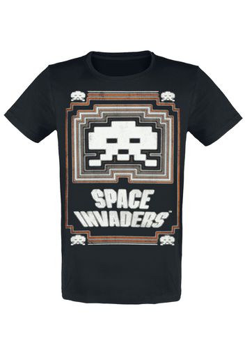 Space Invaders - Glowing Invader - T-Shirt - Uomo - nero