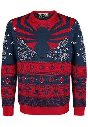 Spider-Man - Spider - Christmas jumper - Uomo - blu rosso