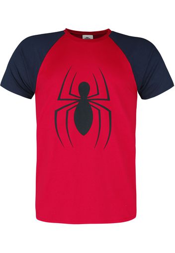 Spider-Man - Logo - T-Shirt - Uomo - rosso blu