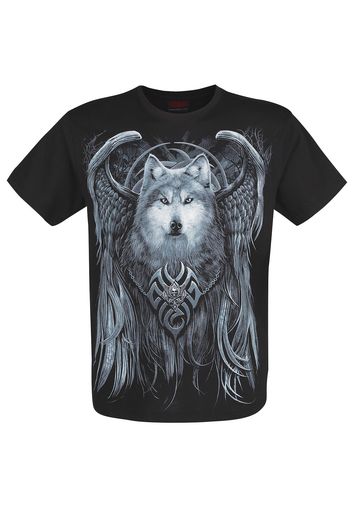 Spiral - Wolf Spirit - T-Shirt - Uomo - nero