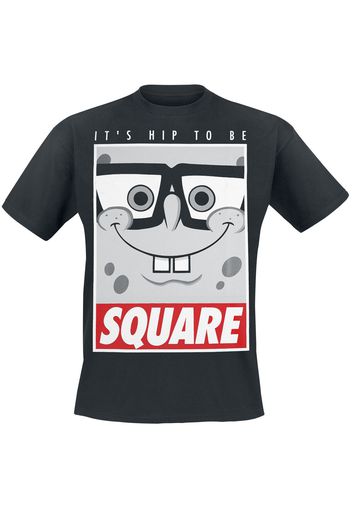 SpongeBob SquarePants - It's Hip To Be Square - T-Shirt - Uomo - nero