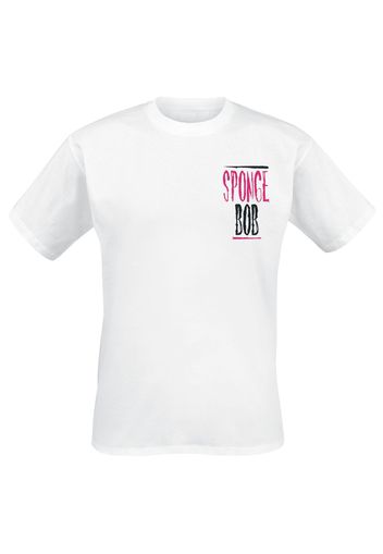 SpongeBob SquarePants - Mind Like A Sponge - T-Shirt - Uomo - bianco