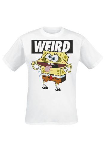 SpongeBob SquarePants - Weird - T-Shirt - Uomo - bianco