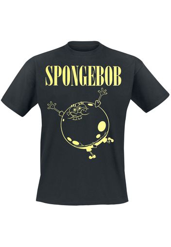 SpongeBob SquarePants - Nevermind - T-Shirt - Uomo - nero