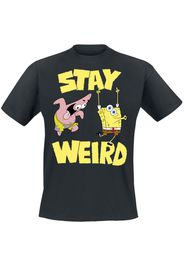 SpongeBob SquarePants - Stay Weird - T-Shirt - Uomo - nero