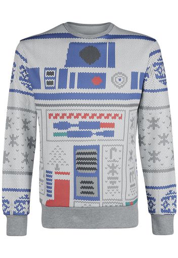 Star Wars - Christmas Sweater - R2D2 - Christmas Jumper - Uomo - multicolore