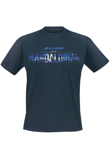 Star Wars - The Mandalorian - Bounty Hunter - T-Shirt - Uomo - blu