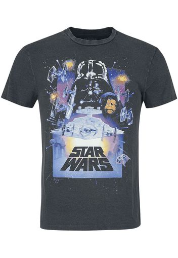 Star Wars - Poster - T-Shirt - Uomo - nero