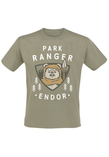 Star Wars - Park Ranger - T-Shirt - Uomo - cachi