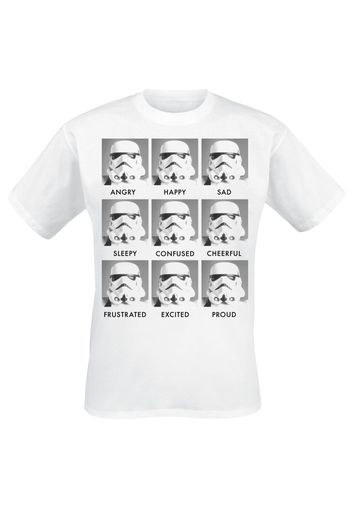 Star Wars - Stormtrooper - Emotions - T-Shirt - Uomo - bianco
