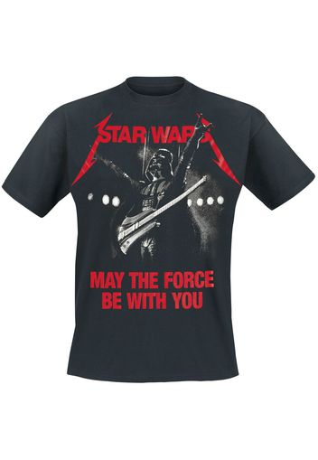 Star Wars - May The Force - Vader - T-Shirt - Uomo - nero