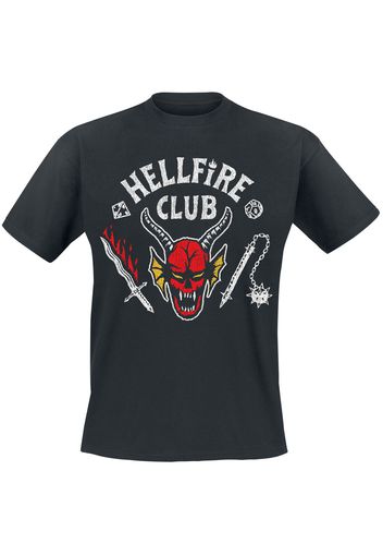 Stranger Things - Hellfire Club - T-Shirt - Uomo - nero