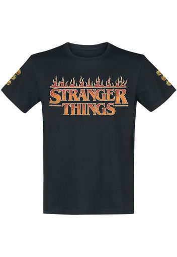 Stranger Things - Hellfire Club Logo - T-Shirt - Uomo - nero