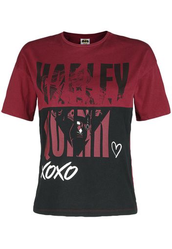 Suicide Squad - Harley Quinn - T-Shirt - Donna - nero rosso