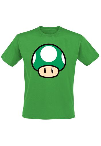 Super Mario - Mushroom - T-Shirt - Uomo - verde