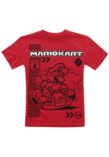 Super Mario - Kids - Kart Champion - T-Shirt - Unisex - rosso