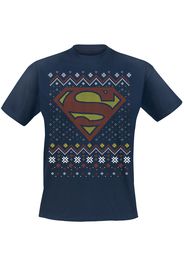 Superman - Merry Christman - T-Shirt - Uomo - blu