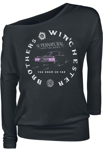 Supernatural - Winchester Brothers - Maglia a maniche lunghe - Donna - nero