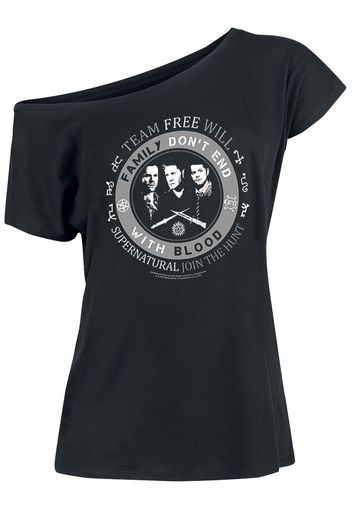 Supernatural - Family Don`t End - T-Shirt - Donna - nero