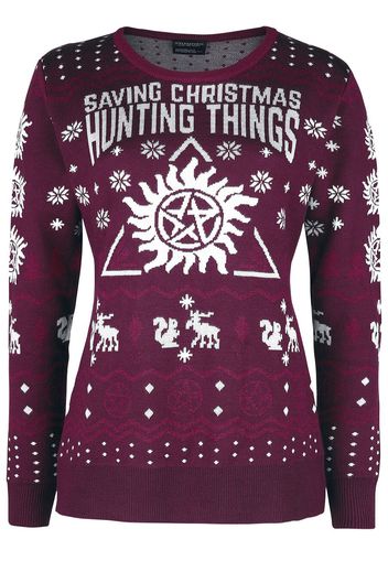 Supernatural - Saving Christmas - Maglione - Donna - multicolore