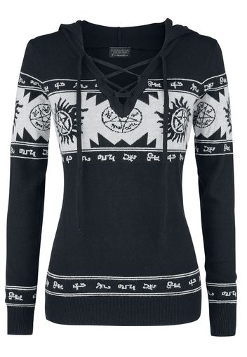 Supernatural - Symbol - Maglione - Donna - nero grigio