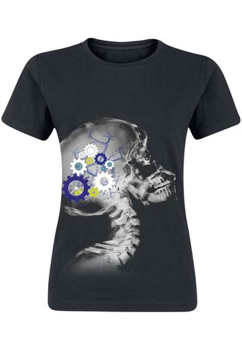 Svenja Hemke - Human Versus Technology - T-Shirt - Donna - nero