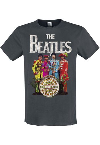 The Beatles - Amplified Collection - Lonely Hearts - T-Shirt - Uomo - carbone