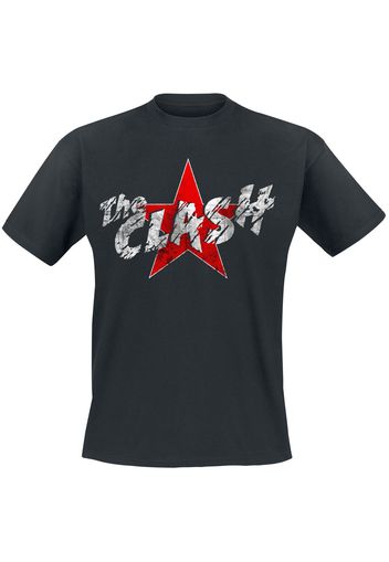 The Clash - Star Logo - T-Shirt - Uomo - nero