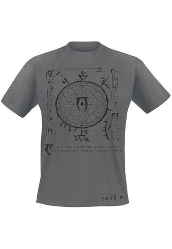 The Elder Scrolls - V - Skyrim - Mysterium Xarxes - T-Shirt - Uomo - grigio sport