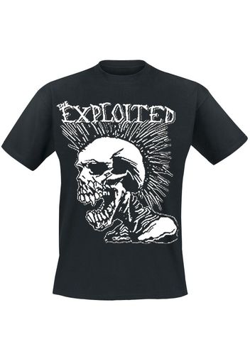 The Exploited - Mohican Skull - T-Shirt - Uomo - nero