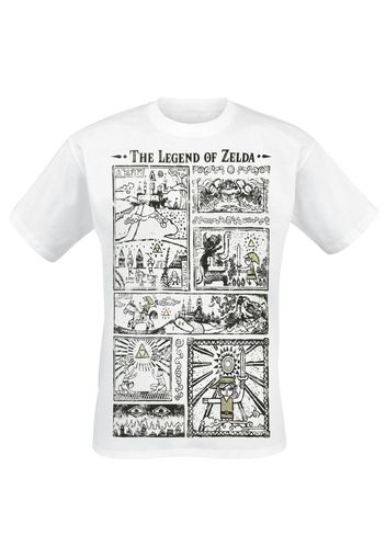 The Legend Of Zelda - Drawings - T-Shirt - Uomo - bianco