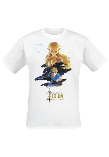 The Legend Of Zelda - Poster - T-Shirt - Uomo - bianco