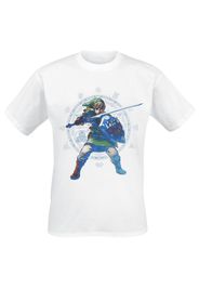 The Legend Of Zelda - Skyward Sword Pose - T-Shirt - Uomo - bianco