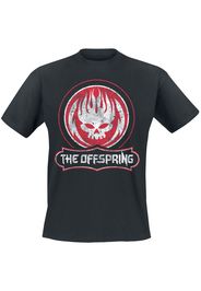 The Offspring - Distressed Skull - T-Shirt - Uomo - nero