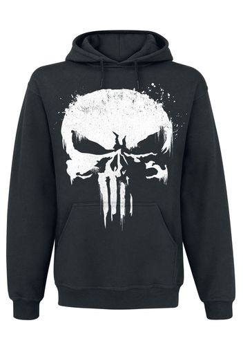 The Punisher - Sprayed Skull Logo - Felpa con cappuccio - Uomo - nero