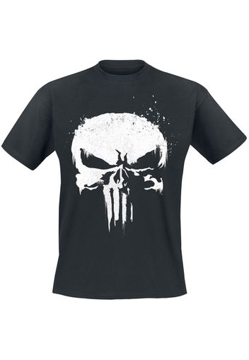 The Punisher - Skull - Logo - T-Shirt - Uomo - nero