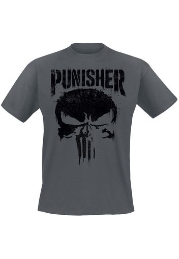 The Punisher - Big Skull - T-Shirt - Uomo - grigio scuro