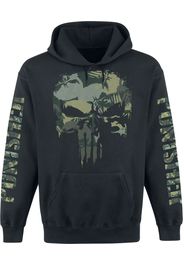 The Punisher - Camo Skull - Felpa con cappuccio - Uomo - nero