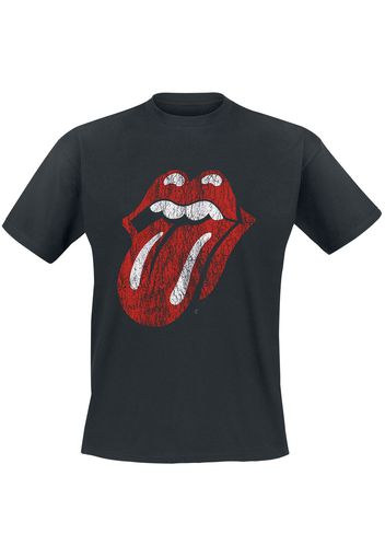 The Rolling Stones - Classic Tongue - T-Shirt - Uomo - nero