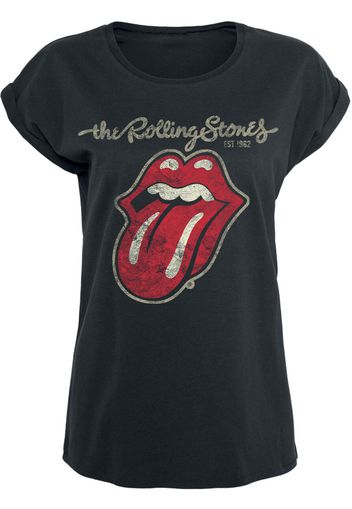 The Rolling Stones - Plastered Tongue - T-Shirt - Donna - nero