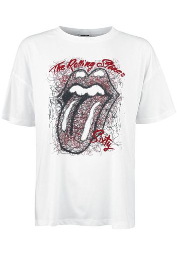 The Rolling Stones - Noisy May - Sixty - T-Shirt - Donna - bianco